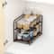 2-Tier Stackable Sliding Basket Cabinet Organizers, 2ct.